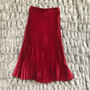 A New Day Red pleated skirt.